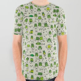 Happy Frogs All Over Graphic Tee