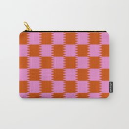 Strawberry Checkerboard Illusion Carry-All Pouch