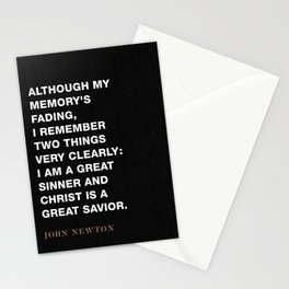 John Newton "Two Things I Remember" Amazing Grace Stationery Cards