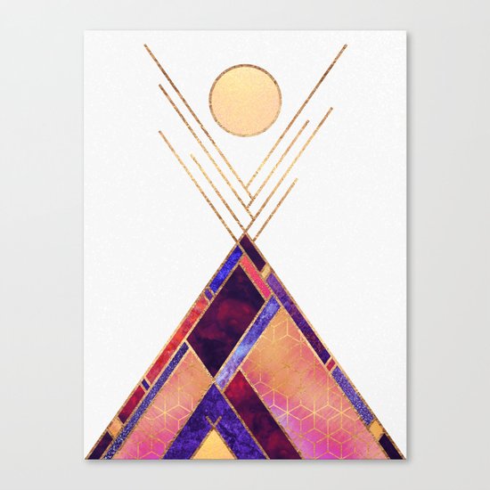 Tipi Mountain Canvas Print
