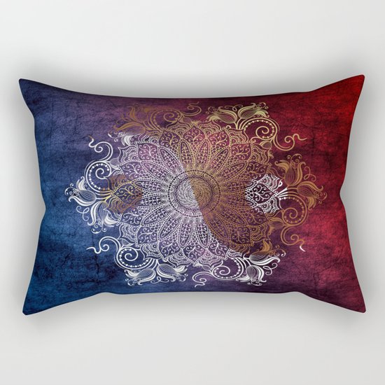 Mandala - Fire & Ice, yang version Rectangular Pillow