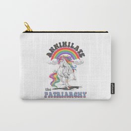 Annihilate The Patriarchy Angry Unicorn Carry-All Pouch