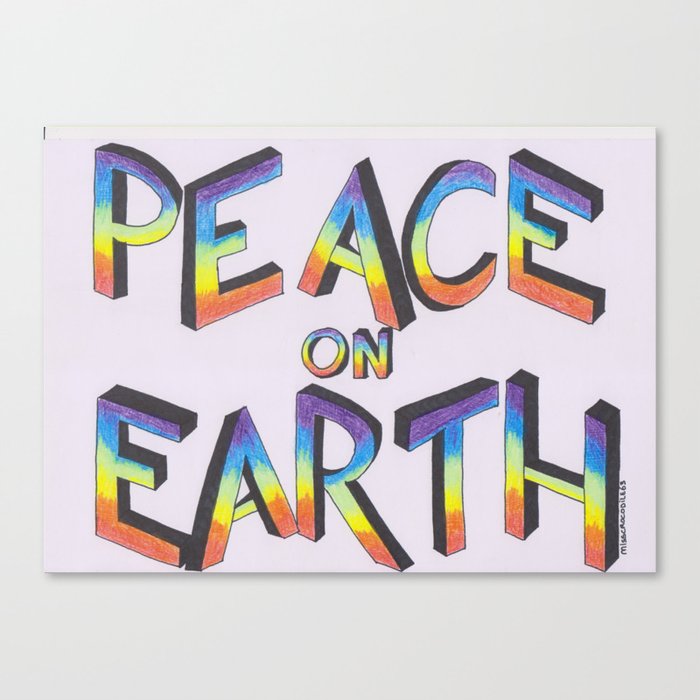 Let there be peace Canvas Print