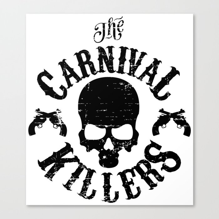 Carnival Killers (white design) Canvas Print