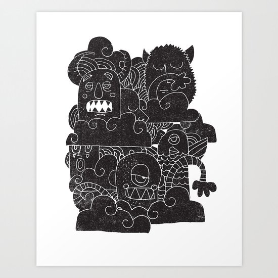 MONSTERS Art Print