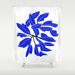 Blue plant  Nature is everywhere Shower Curtain