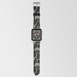 Dinosaur Fossils on Black Apple Watch Band