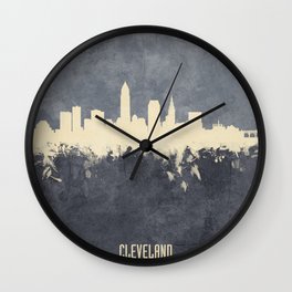 Cleveland Ohio Skyline Wall Clock