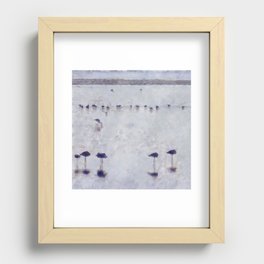 And Relax .... Flamingo Abstract Art Recessed Framed Print