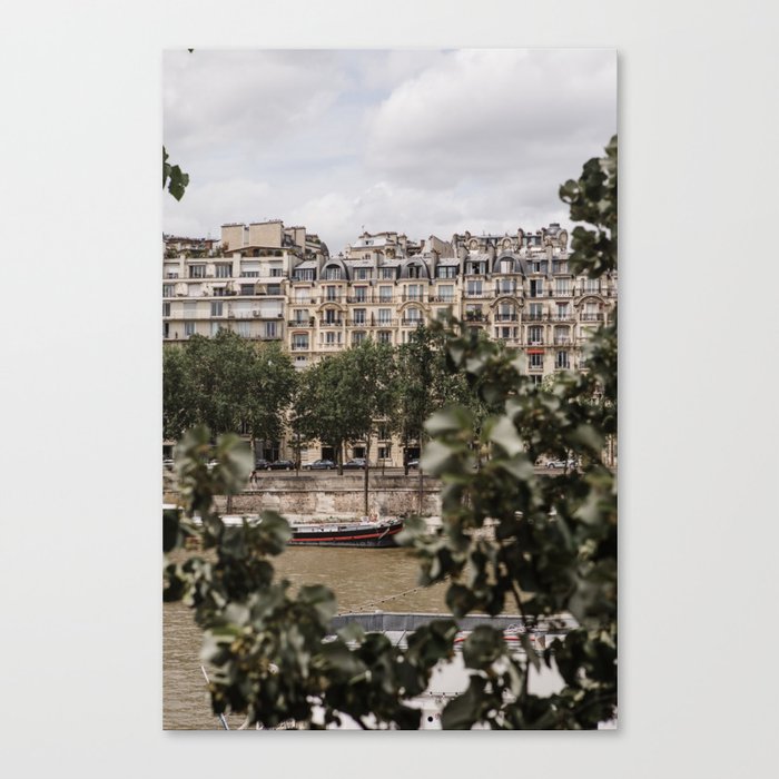 Paris view river Seine | Fine Art Travel Photograpy Canvas Print