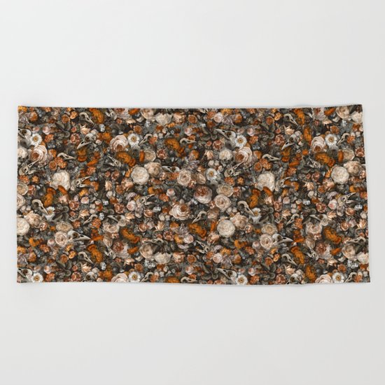 Baroque Macabre Beach Towel