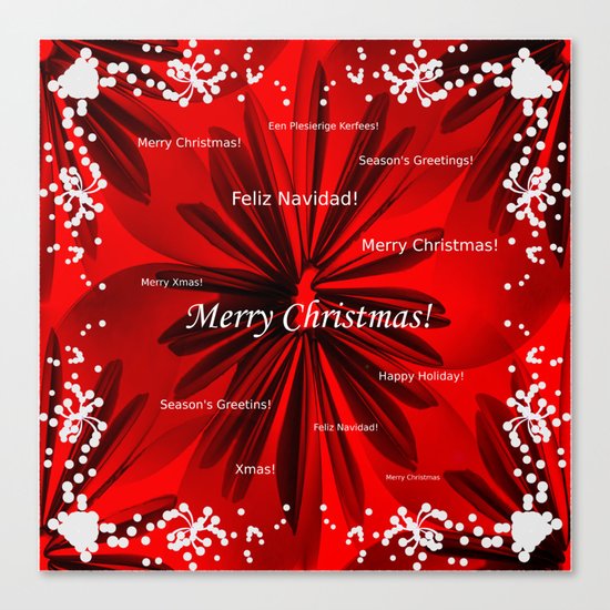 Merry Christmas Canvas Print