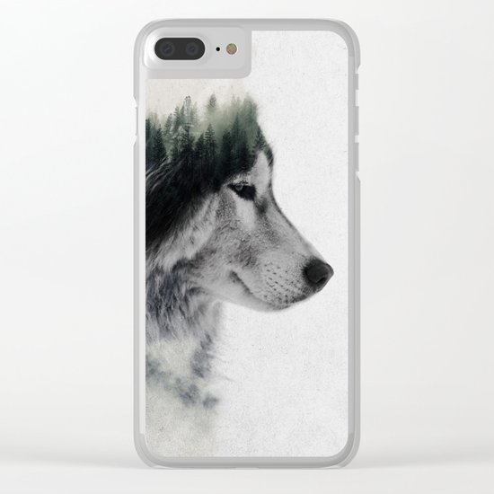 Wolf Stare Clear iPhone Case