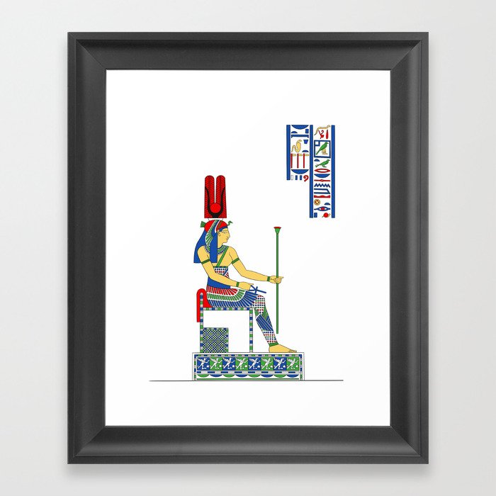 Hathor - a goddess in ancient Egypt Framed Art Print