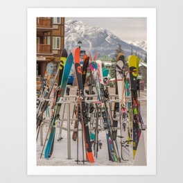 Ski Day Art Print