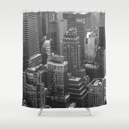 New York City | Black and White Photography Shower Curtain