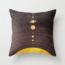 Solar System Throw Pillow