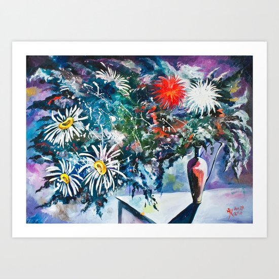 Flowered Expression Art Print