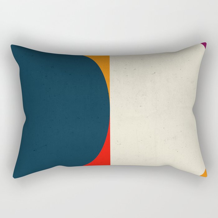 Geometric abstract / half circles Rectangular Pillow