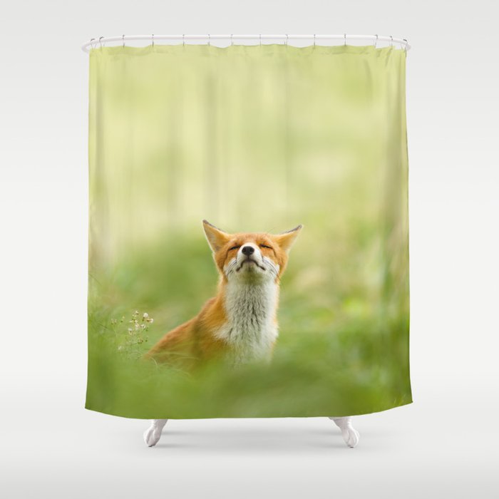 The Mindful Fox Shower Curtain