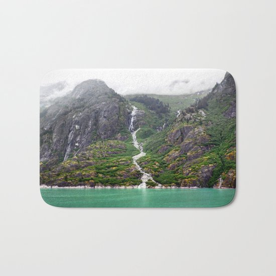 Mountainside Waterfall Bath Mat