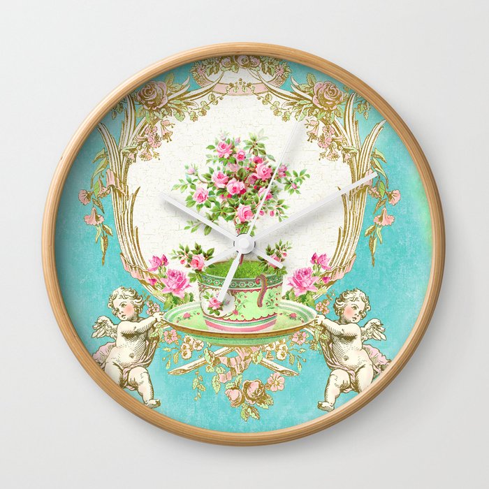 French Baroque Patisserie Tea Wall Clock