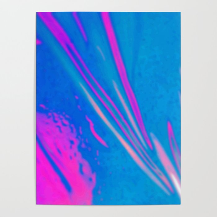 Pink & Blue Holo Poster