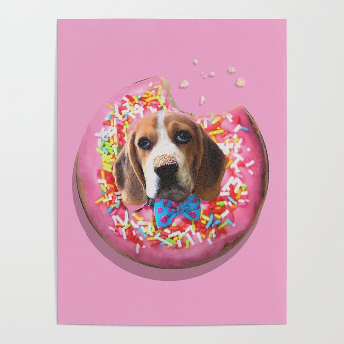 Doggy Donut Poster