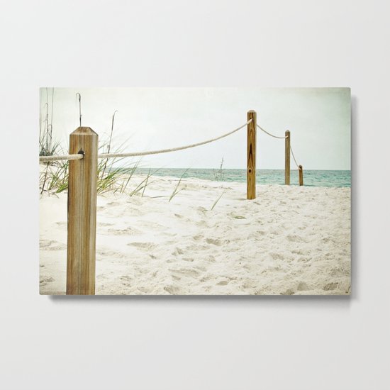 down to the beach Metal Print