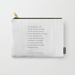 Mother Teresa Quote Carry-All Pouch