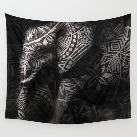 ORNATE ELEPHANT Wall Tapestry