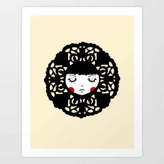 Flower Girl Art Print