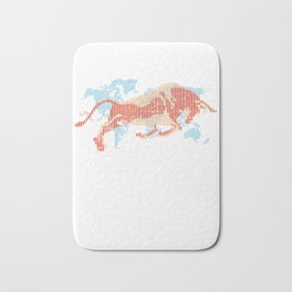 American Bull Index Capitalism Bath Mat | Graphicdesign, Rich, Economic, America, Political, Trading, Society, Taxation, Painting, People 