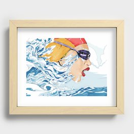 The Swimmer Recessed Framed Print
