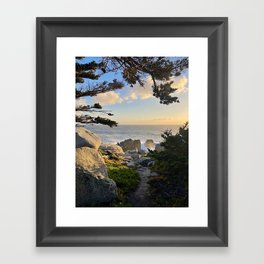 California Coastline Pebble Beach 2 by ValerieAmber @valerieamberch Framed Art Print
