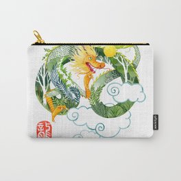 Green Chinese Dragon Carry-All Pouch