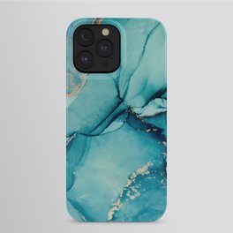 Abstract Turquoise Art Print By LandSartprints iPhone Case