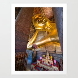 Reclining Buddha, Wat Pho, Bangkok, Thailand Art Print