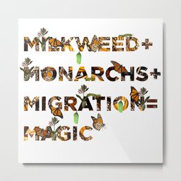 Monarch Magic Metal Print