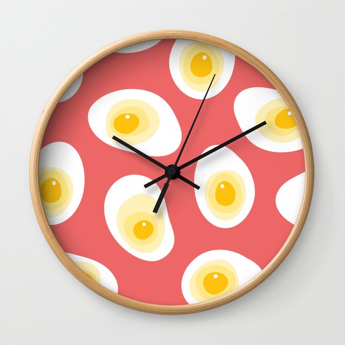 Pink Egg Wall Clock
