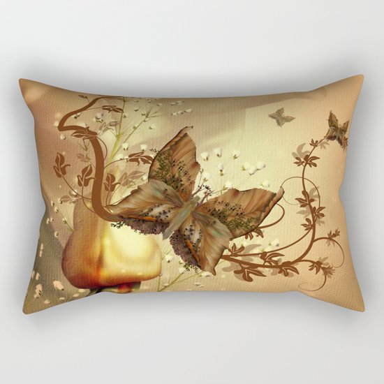 Wonderful fantasy butterflies Rectangular Pillow