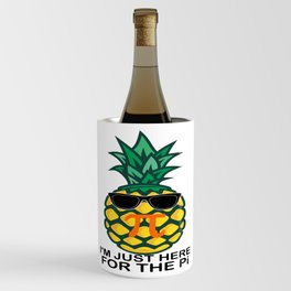 Happy Pi day Pineapple Funny Math Geeks Wine Chiller