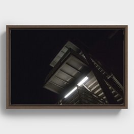 Midnight Stairwell Framed Canvas