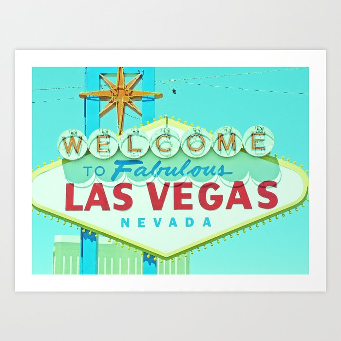 Vintage Vegas Sign - Las Vegas Sign Art Print