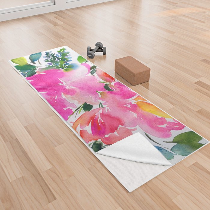 peony dance Yoga Towel