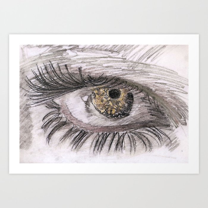 eye tig Art Print