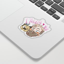 VALENTINES PEWDS AND MAYA! Sticker