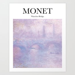 Monet - Waterloo Bridge Art Print