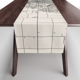 Sioux Falls City Map - USA Table Runner