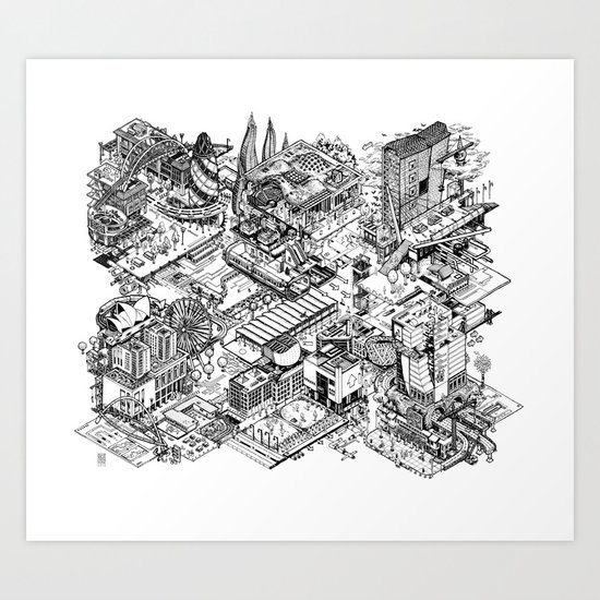 ARUP Fantasy Architecture Art Print